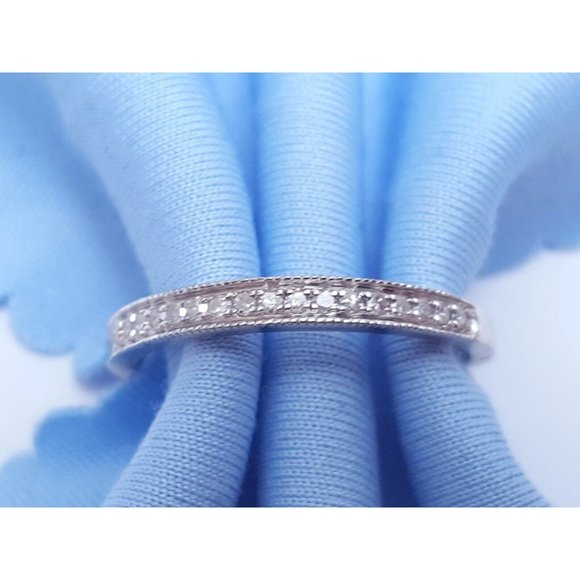 SOLD Unique Designer Diamond Wedding Ring Band - Size 5 - Picture 1 of 10